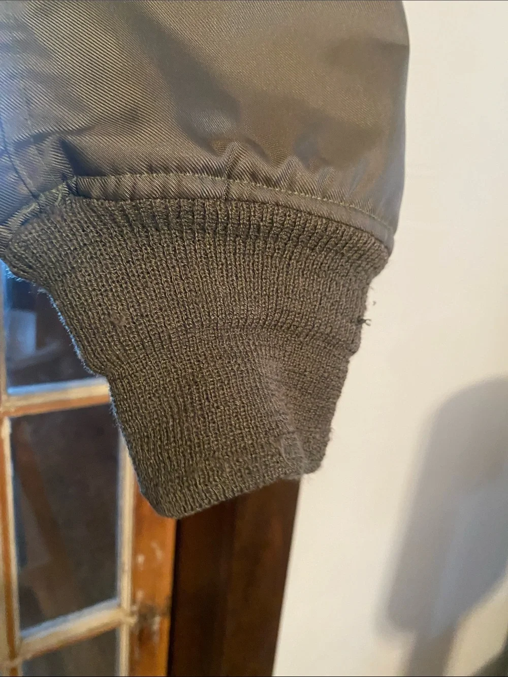 Men’s Military Olive Green Bomber Jacket - Brand Unknown
